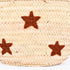 Multiple Stars  Embroidered Basket | Handwoven Summer Straw Tote⭐